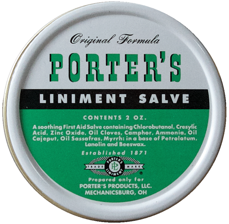 Porter’s Liniment Salve (2oz Tin) – Porter's Products